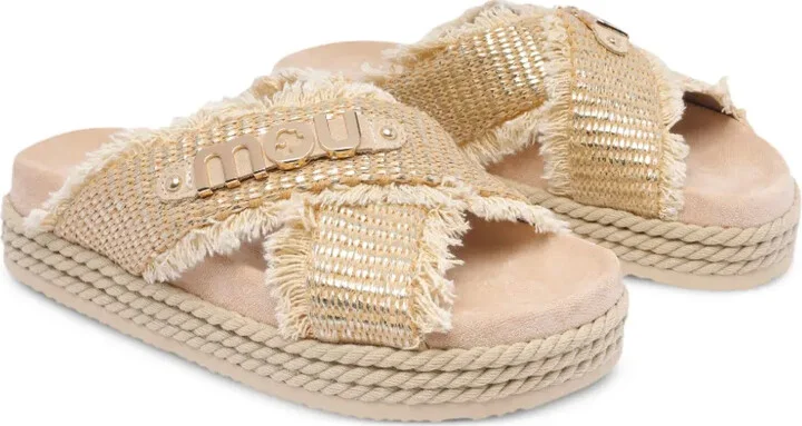 Fringed Cross-Strap Sandals - Image 2