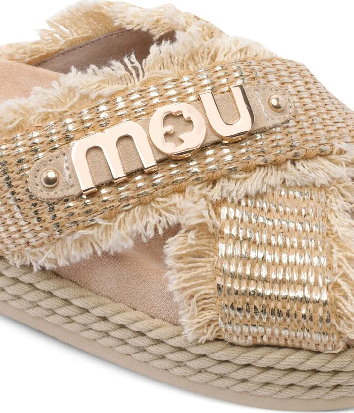 Fringed Cross-Strap Sandals - Image 4