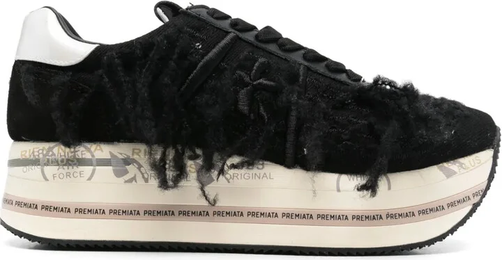 Fringed-Detailed Sneakers