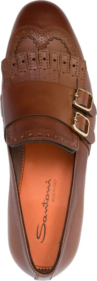 Fringed Double-Buckle Loafers - Image 4
