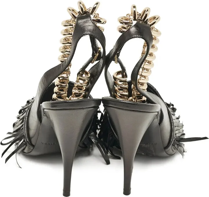 Fringed Heeled Sandals - Image 3