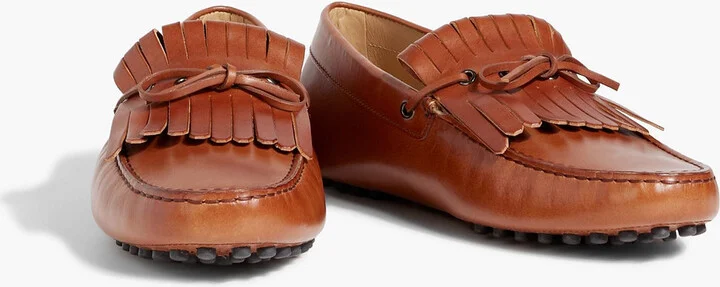 Fringed leather driving shoes - Image 2