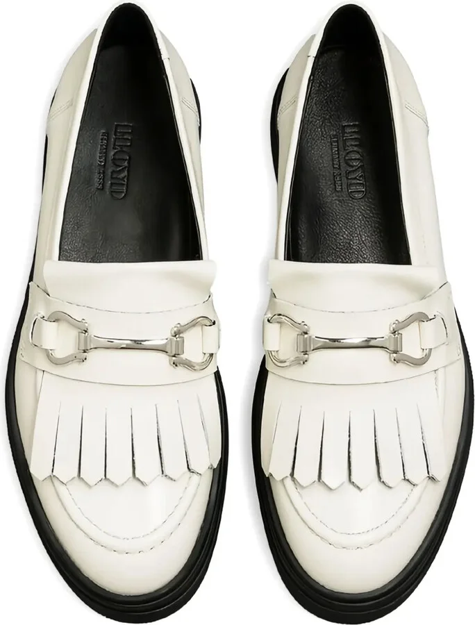 Fringed Leather Loafers - Image 4