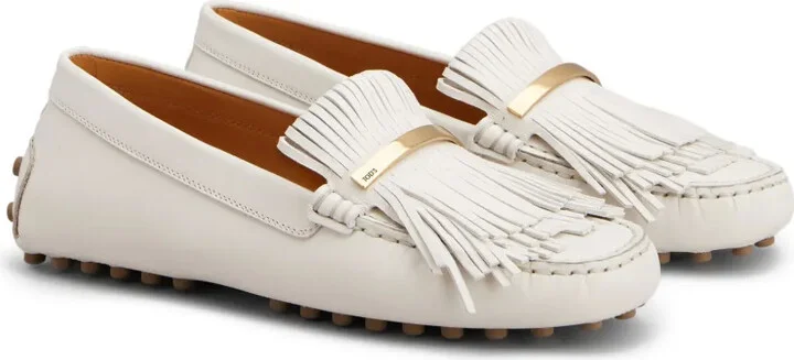 Fringed Leather Loafers - Image 2