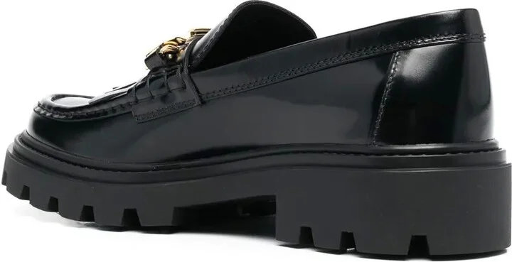 Fringed leather loafers - Image 3