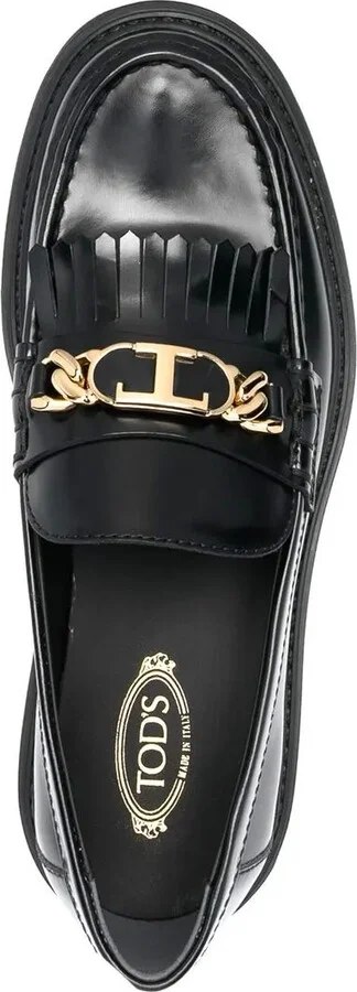 Fringed leather loafers - Image 4