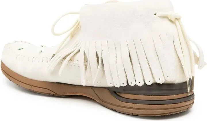 Fringed Leather Loafers - Image 3