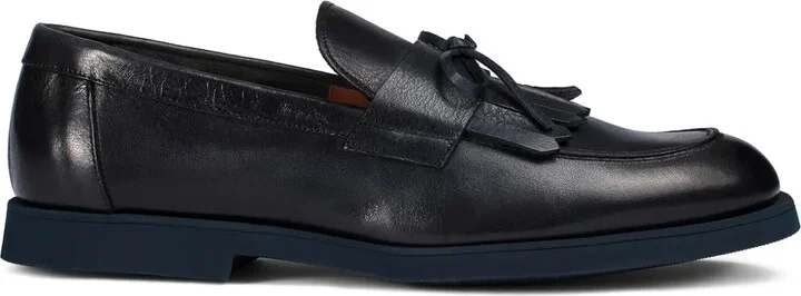 Fringed Leather Loafers
