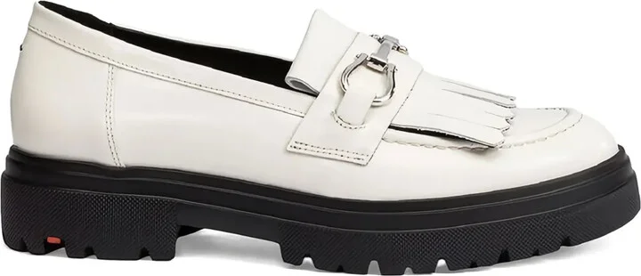 Fringed Leather Loafers