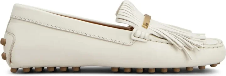 Fringed Leather Loafers