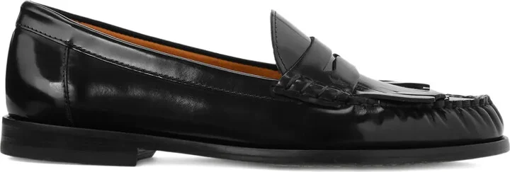Fringed Leather Loafers