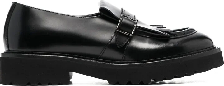 Fringed Leather Loafers