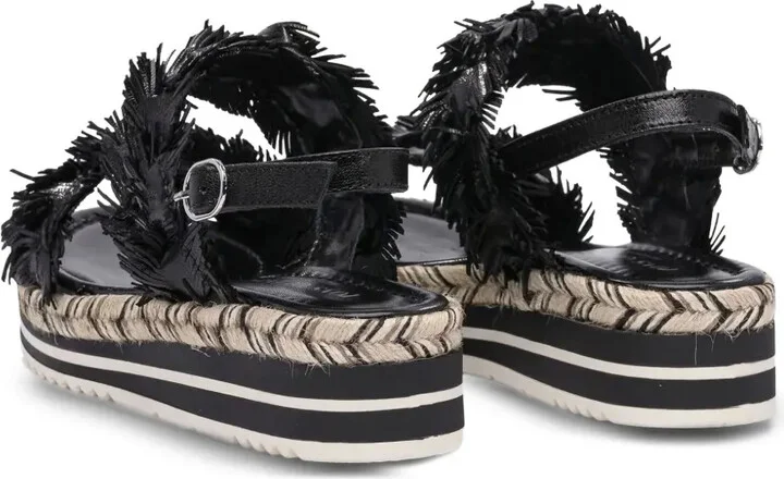 Fringed Platform Sandals