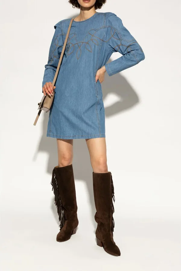 Fringed Suede Boots - Image 3
