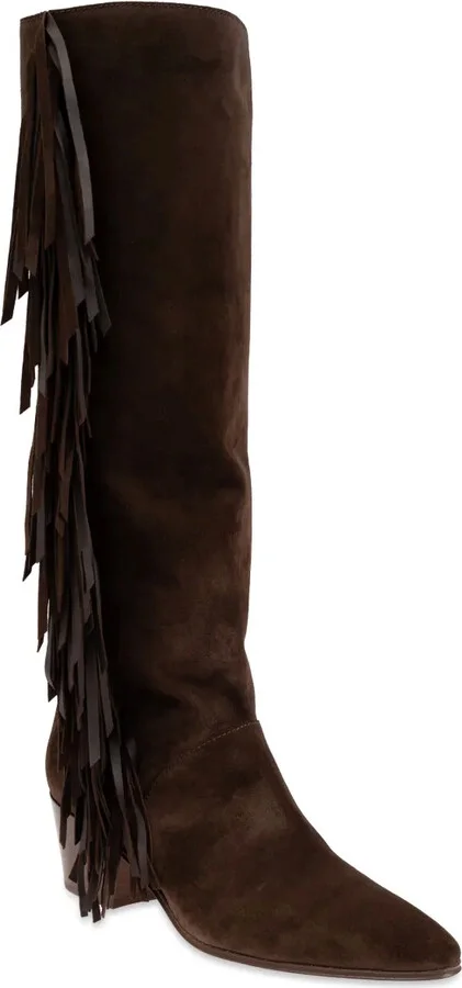Fringed Suede Boots - Image 4