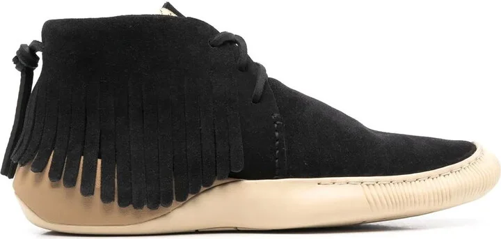 Fringed Suede Desert Boots
