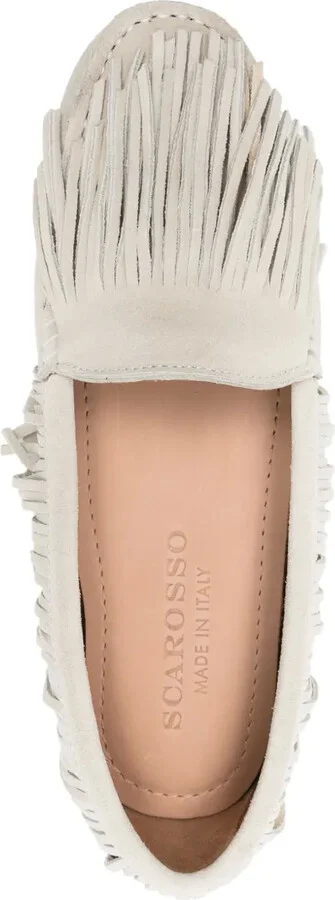 Fringed Suede Loafers - Image 4
