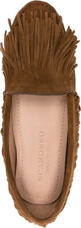 Fringed Suede Loafers - Image 4