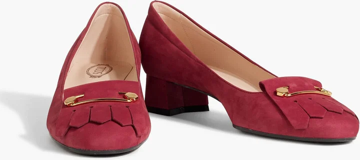 Fringed suede pumps - Image 2