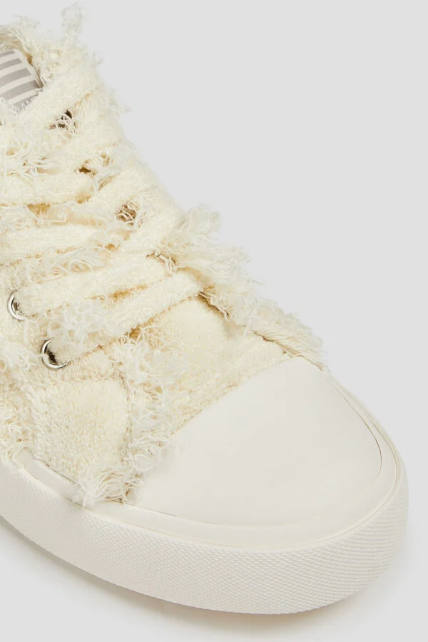 Fringed terry sneakers - Image 4