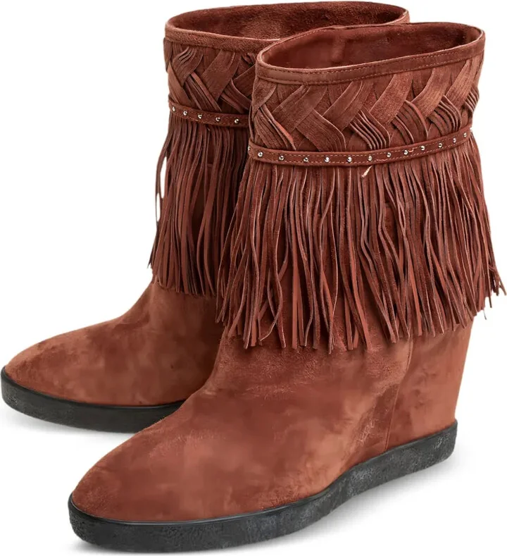 Fringed Woven Boots - Image 2