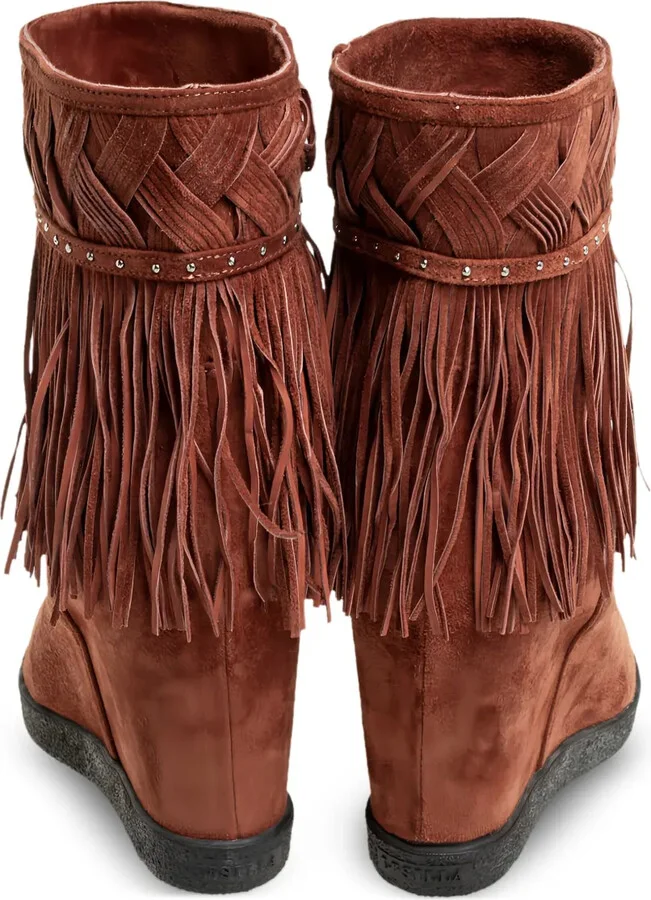 Fringed Woven Boots - Image 3