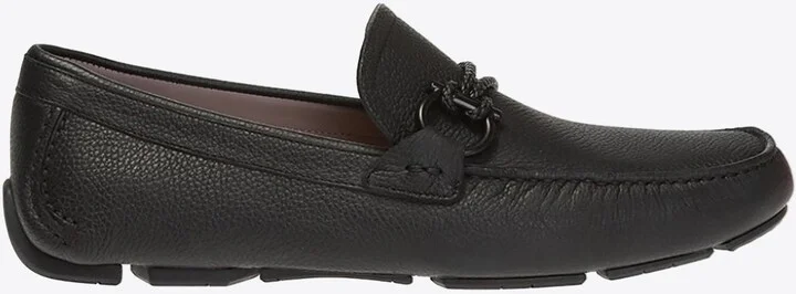 Front 4 Calf Leather Loafers