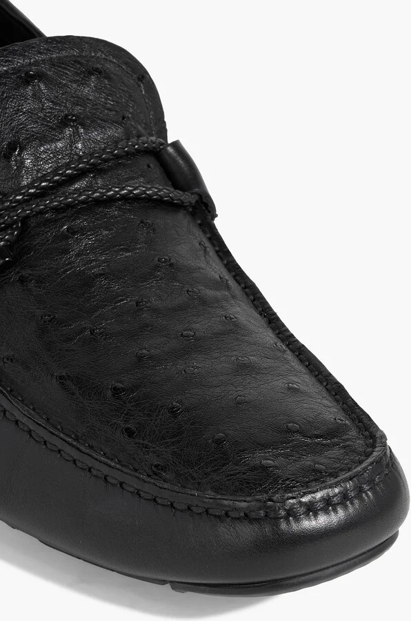 Front 4 embellished leather loafers - Image 4