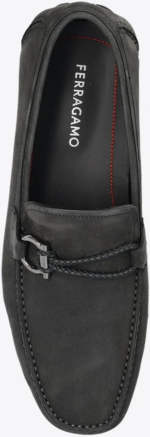 Front 4 Gancini Buckle Loafers - Image 3