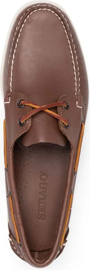 Front Lace-Up Detail Boat Shoes - Image 4