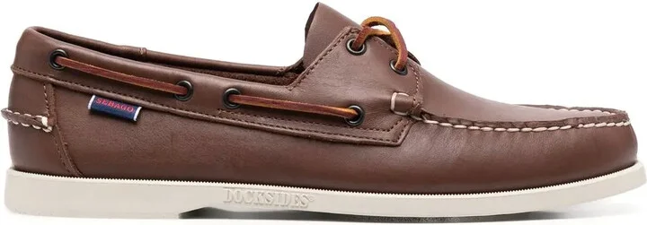 Front Lace-Up Detail Boat Shoes