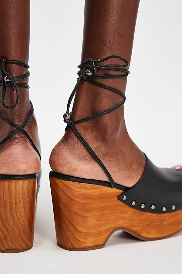 Front Row Wrap Clogs - Image 5