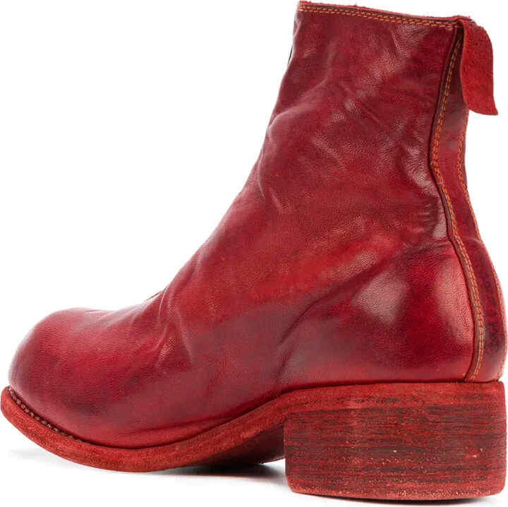 Front Zip Ankle Boots - Image 3