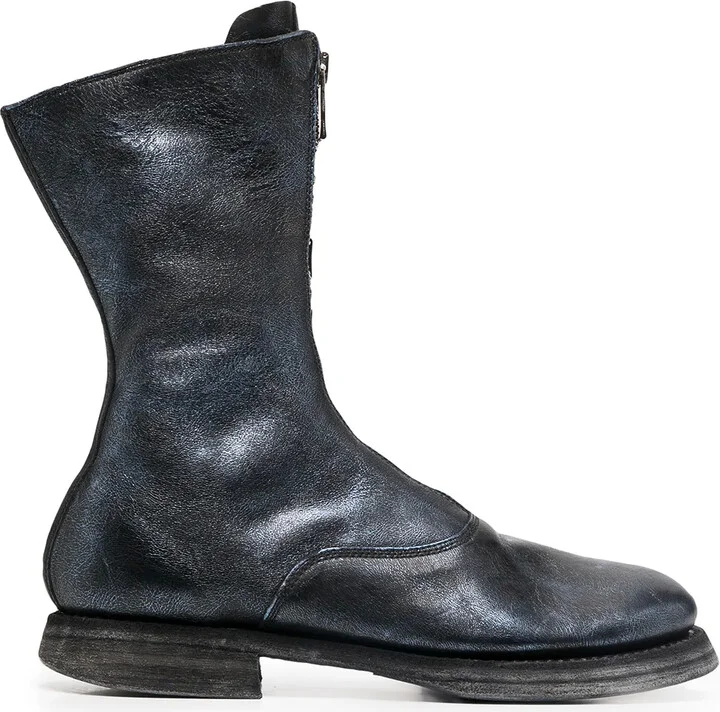 Front-Zip Ankle Boots
