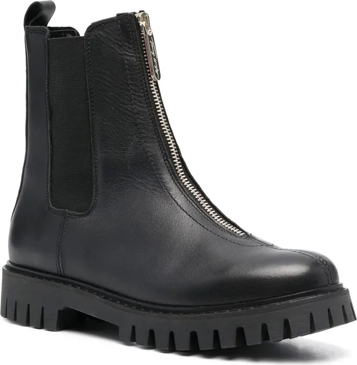Front Zip-Fastening Ankle Boots - Image 2
