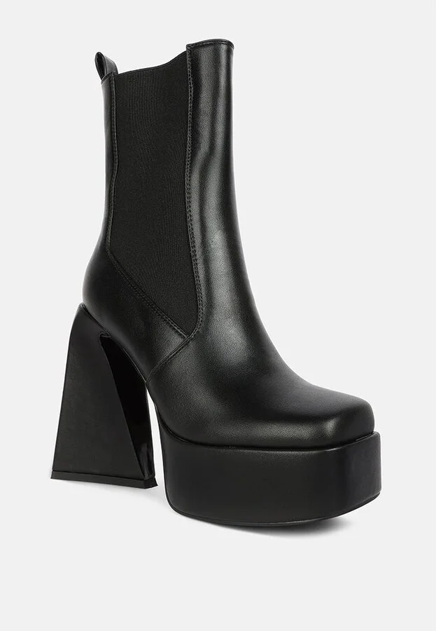 Frosty High Platform Block Heel Chelsea Boot - Image 2