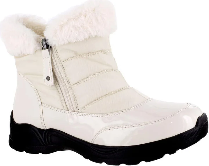 Frosty Womens Faux Leather/Fur Side Zipper Waterproof & Weather Resistant