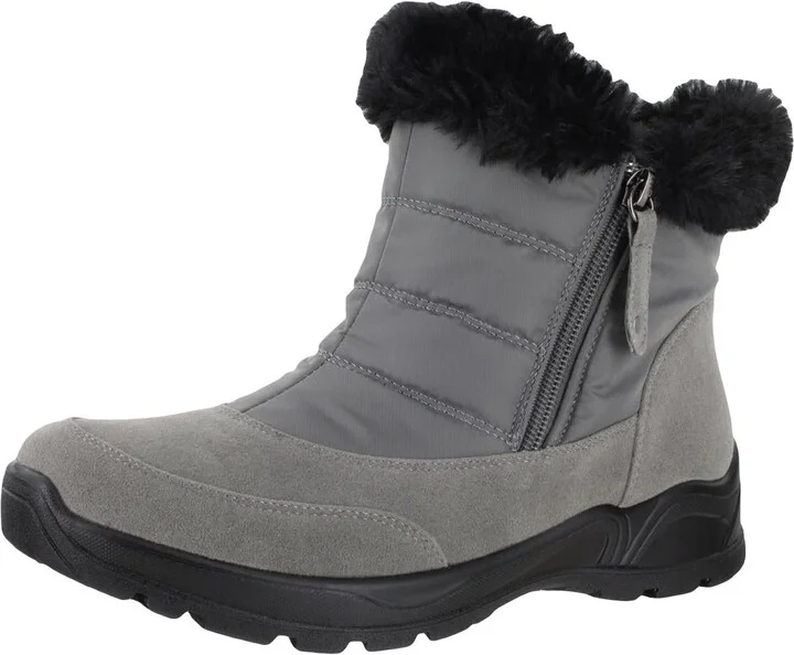 Frosty Womens Faux Suede Outdoor Snow Boots
