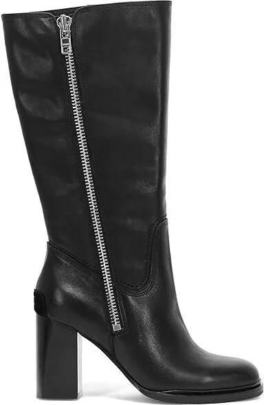 Frye Alex Heavy Zip Women's Boots Black : 10 B - Medium, Leather - Image 7