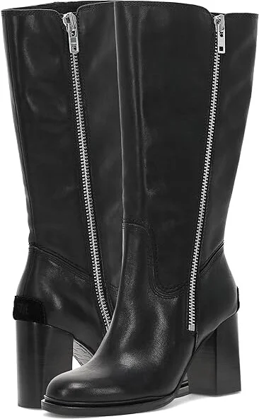 Frye Alex Heavy Zip Women's Boots Black : 10 B - Medium, Leather