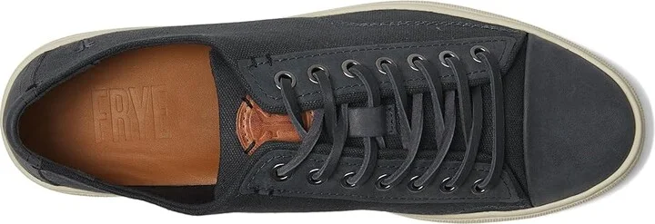 Frye Astor Cap Toe Low Lace Men's Shoes Indigo : 8 D - Medium, Canvas/Leather - Image 2