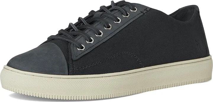 Frye Astor Cap Toe Low Lace Men's Shoes Indigo : 8 D - Medium, Canvas/Leather - Image 5
