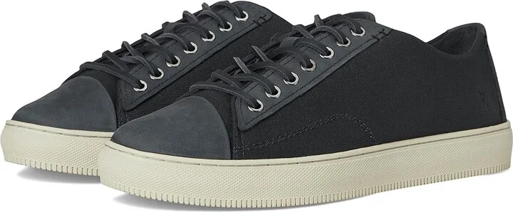 Frye Astor Cap Toe Low Lace Men's Shoes Indigo : 8 D - Medium, Canvas/Leather