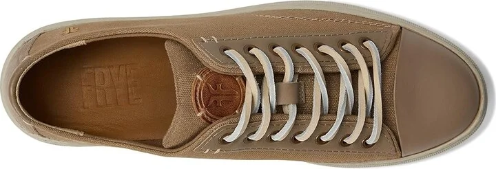 Frye Astor Cap Toe Low Lace Men's Shoes Khaki : 11.5 D - Medium, Canvas/Leather - Image 2