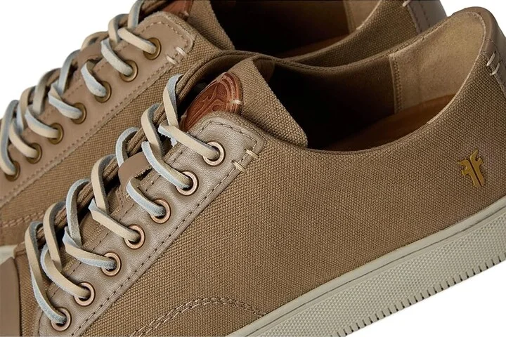 Frye Astor Cap Toe Low Lace Men's Shoes Khaki : 11.5 D - Medium, Canvas/Leather - Image 7