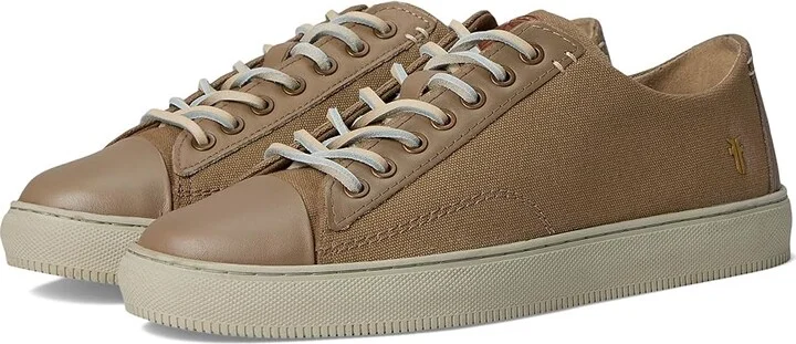 Frye Astor Cap Toe Low Lace Men's Shoes Khaki : 11.5 D - Medium, Canvas/Leather
