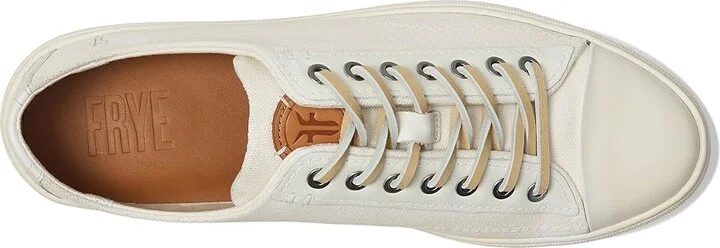 Frye Astor Cap Toe Low Lace Men's Shoes White : 10.5 D - Medium, Canvas/Leather - Image 2