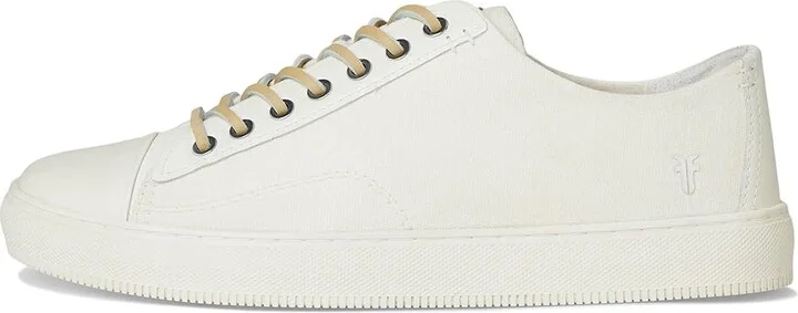 Frye Astor Cap Toe Low Lace Men's Shoes White : 10.5 D - Medium, Canvas/Leather - Image 6