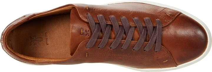 Frye Astor Low Lace Men's Lace up casual Shoes Caramel Antique Pull Up : 8 D - Medium, Leather - Image 2