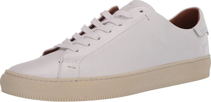 Frye Astor Low Lace Men's Lace up casual Shoes White Tumbled Cow : 8 D - Medium, Leather - Image 2
